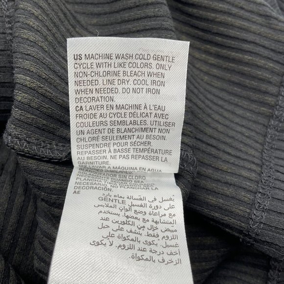 Bar III Women's Long Sleeve Ribbed Bodycon Midi Dress Large Deep Black - Picture 8 of 9